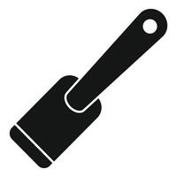 Small spatula icon simple . Slotted shape vector