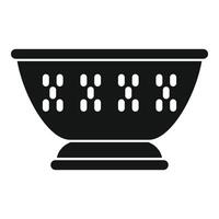 Baker element colander icon simple . Dish tool vector