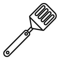Household spatula icon outline . Shape element vector