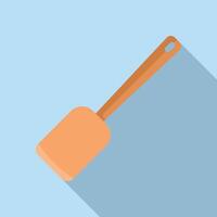 Preparing food spatula tool icon flat . Cook useful vector