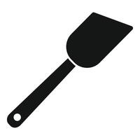 Silicone spatula icon simple . Cooking tool vector