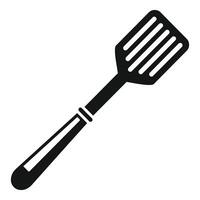 Hot element spatula icon simple . Cooking tool vector