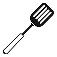 Spatula element icon simple . Hole tool vector