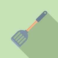 Shape spatula icon flat . Domestic equipment vector