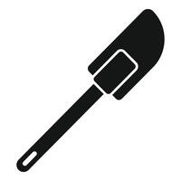 Small handle spatula icon simple . Shape element vector