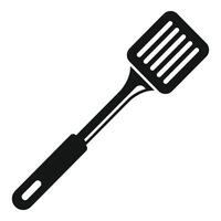 Cooking tool spatula icon simple . Rustic element vector