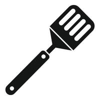 Household spatula icon simple . Shape element vector