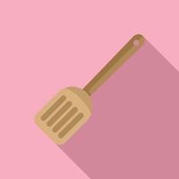 Useful spatula icon flat . Cooking tool vector