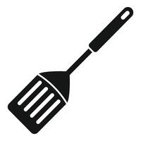 Culinary spatula tool icon simple . Cooking accessory vector