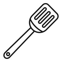 Useful spatula icon outline . Cooking tool vector