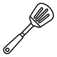 Baker spatula tool icon outline . Kitchen element vector