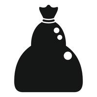 Litter bag of trash icon simple . Recycle clean vector