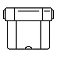 Roll of garbage sacks icon outline . Bags for trash vector