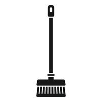 hogar limpieza piso cepillo icono sencillo . trabajo equipo vector
