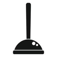 Toilet sucker icon simple . Handle object vector