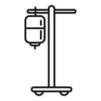 Drip package icon outline . Medical care vector