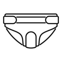 Baby diaper icon outline . Clean object vector