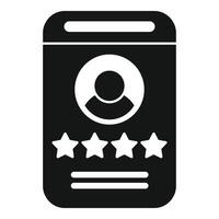 Best rating support chat icon simple . Online web review vector