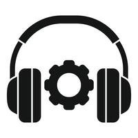 Support chat call tech icon simple . Support fix vector
