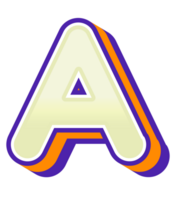 3d Karikatur Alphabet Brief und Nummer png