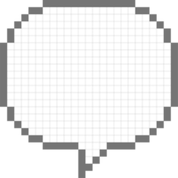 8bit retro spel pixel Tal bubbla ballong ikon klistermärke PM nyckelord planerare text låda baner png