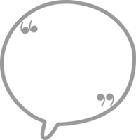 Black and white color speech bubble balloon with quotation marks, icon sticker memo keyword planner text box banner png