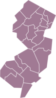 outline drawing of new jersey state map. png