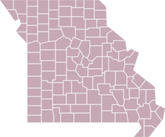 outline drawing of missouri state map. png