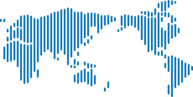 verticale bande ligne monde carte. png