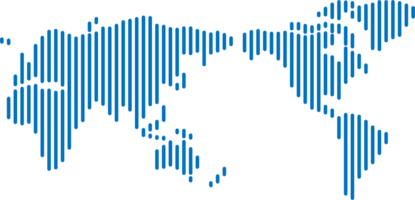 Vertical strip line world map. png