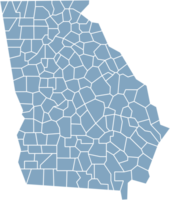 outline drawing of georgia state map. png