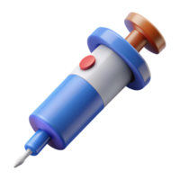 3d icon of medicine injection png