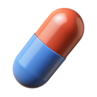 3d icon of drug, pill, capsule png
