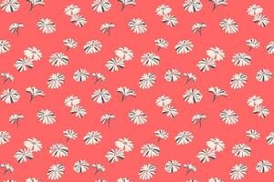 Summer simple abstract ditsy cute flowers pattern. hand drawn sketch. Shape creative tiny buds floral printing. Collage template for designs, fabric, textile vector