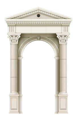 Wall with arches