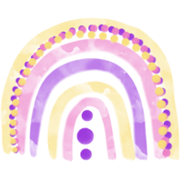 arco-íris pastel boho. estampa escandinava para chá de bebê, berçário, brinquedoteca, aniversário, festa infantil e outros. png