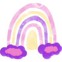 arco-íris pastel boho. estampa escandinava para chá de bebê, berçário, brinquedoteca, aniversário, festa infantil e outros. png