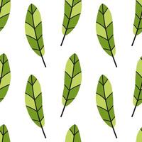 Tropical leaves background vector