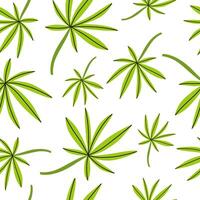 Tropical leaves seamless pattern vector