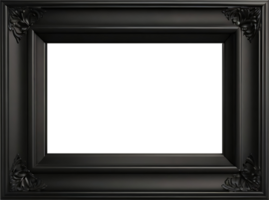 black picture frame png