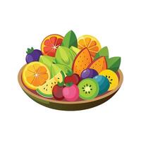 A variety of fruits illustration vector