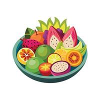 un variedad de frutas ilustración vector