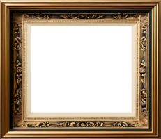 gold photo frame png