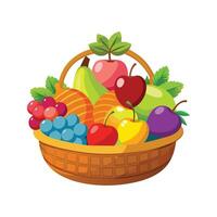 un variedad de frutas ilustración vector