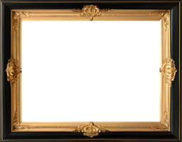 gold photo frame png