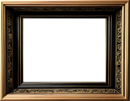 gold photo frame png