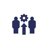 labor efficiency icon on white vector
