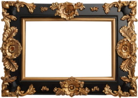 oro telaio con fiori png