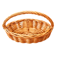 osier panier sur transparent Contexte png