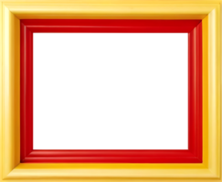 red and yellow frame on a transparent background png